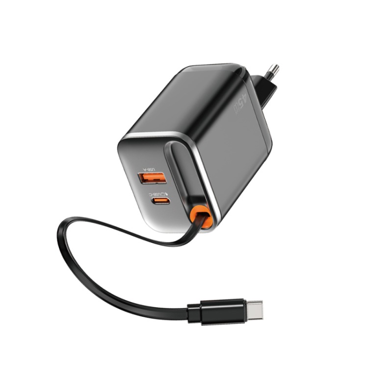 Wiwu Wi-G021 Helix Serisi GaN Teknolojili Hızlı Şarj Başlığı Type-C PD 45W Type-C
