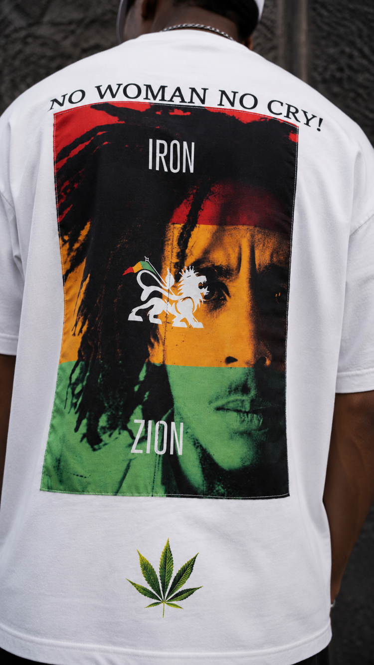 KORYN No Cry Beyaz Oversize Erkek T-Shirt