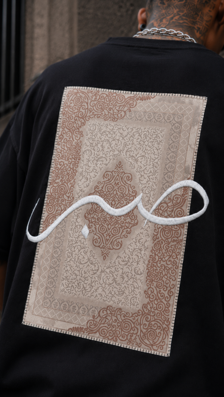 KORYN Sabr Siyah Oversize Erkek T-Shirt
