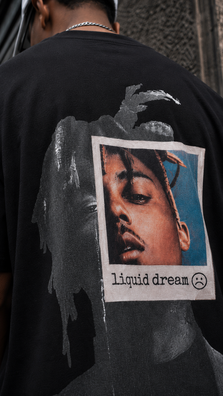 KORYN Liquid Dream Siyah Oversize Erkek T-Shirt