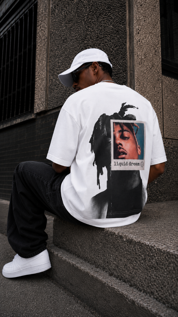KORYN Liquid Dream Beyaz Oversize Erkek T-Shirt