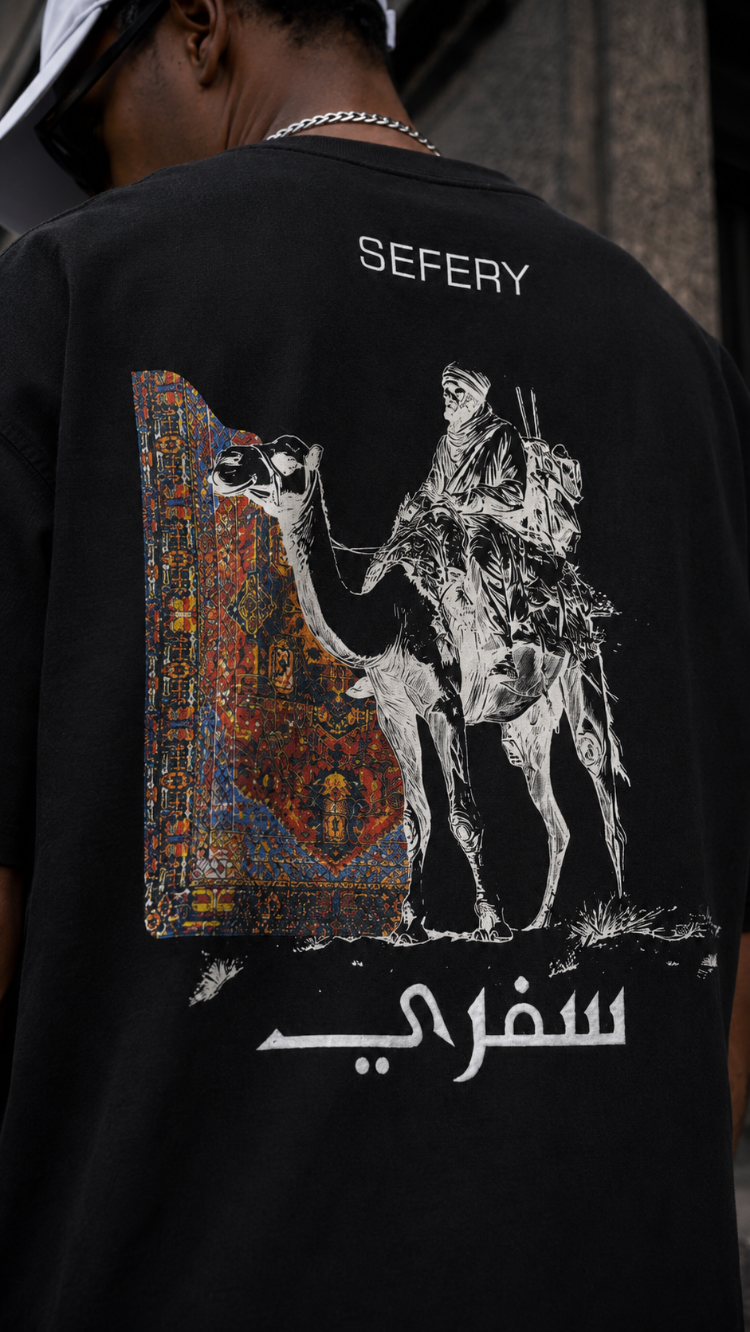 KORYN Sefery Siyah Oversize Erkek T-Shirt