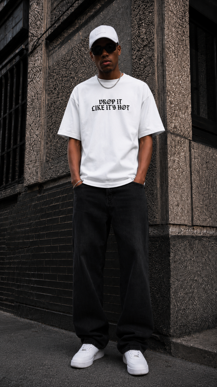 KORYN Rap Icon Beyaz Oversize T-Shirt
