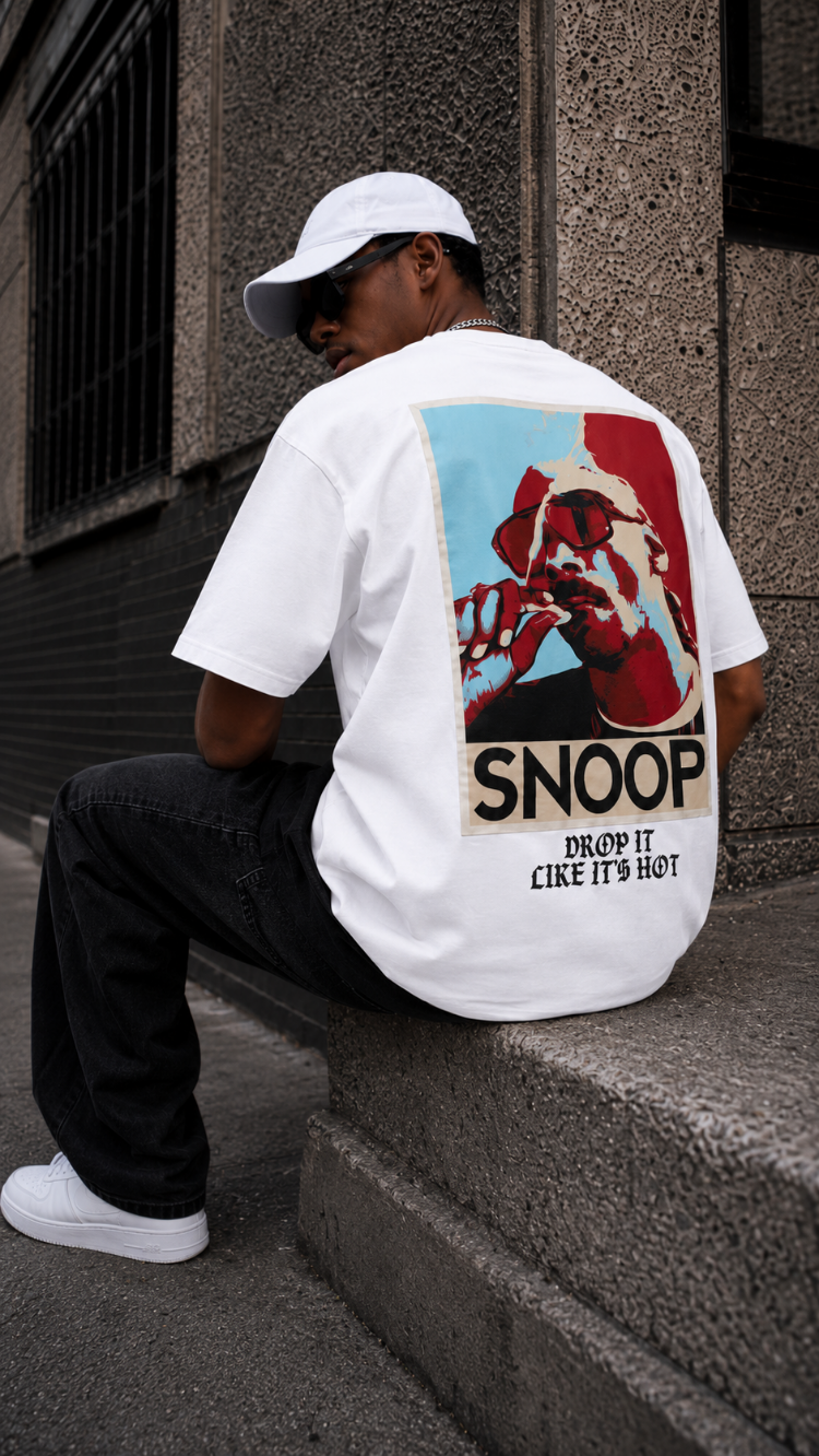 KORYN Rap Icon Beyaz Oversize T-Shirt