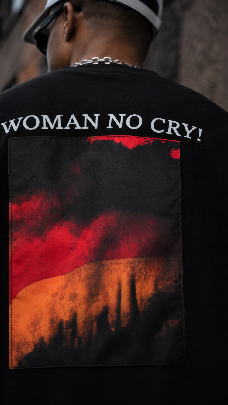 KORYN No Cry Siyah Oversize Erkek T-Shirt