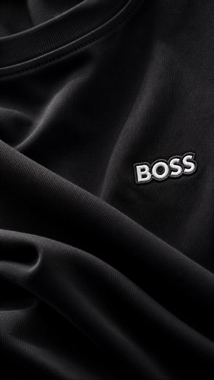 BOSS Siyah Premium Erkek Tişört