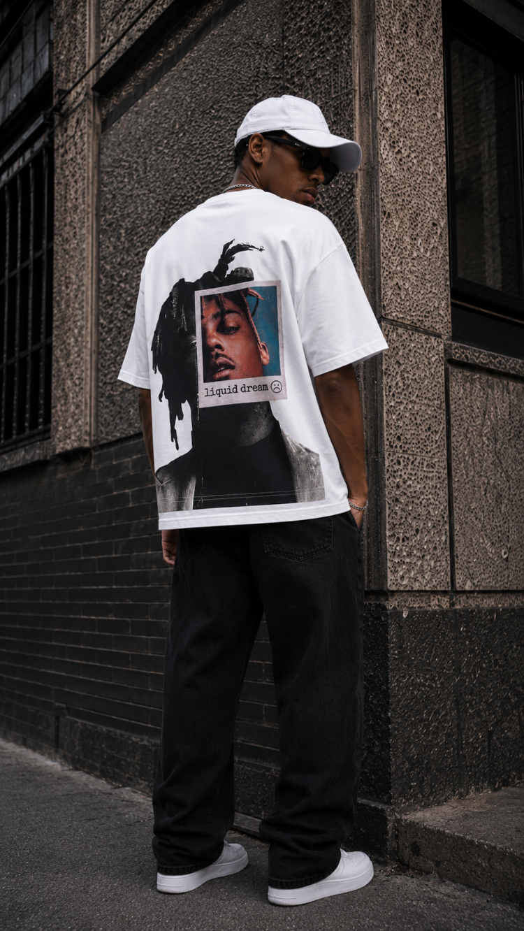 KORYN Liquid Dream Beyaz Oversize Erkek T-Shirt