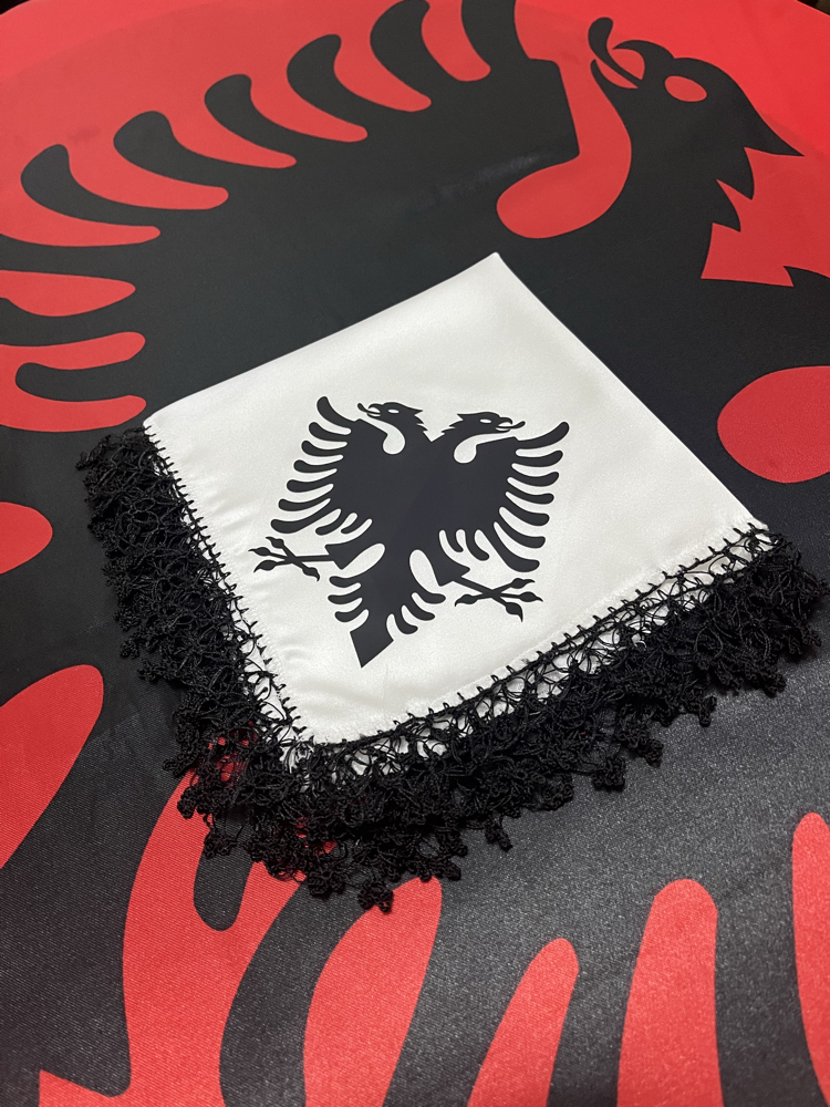 Siyah Püsküllü Arnavut Mendili