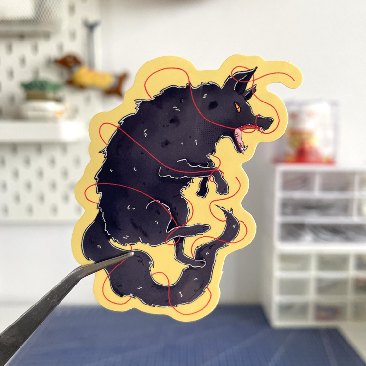 Kurt tekli sticker