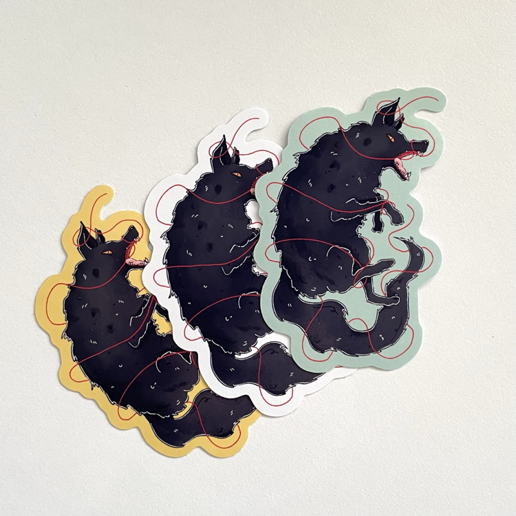 Kurt tekli sticker
