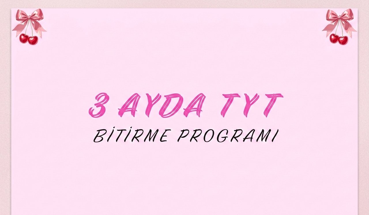 3 ayda tyt bitirme programı