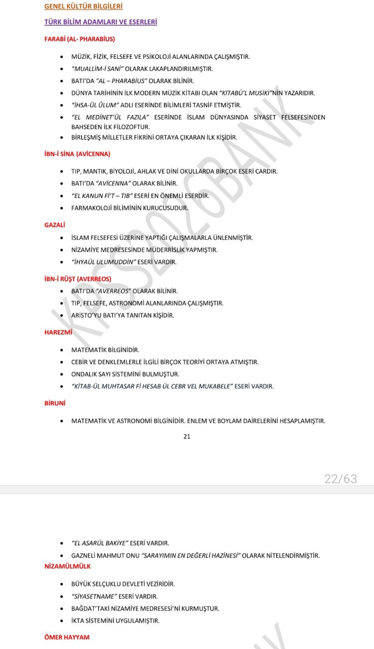 GÜNCEL OLAYLAR PDF NOTU