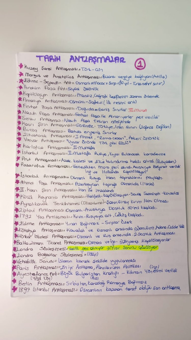 PDF TARİH  ÖZET NOTLARI 