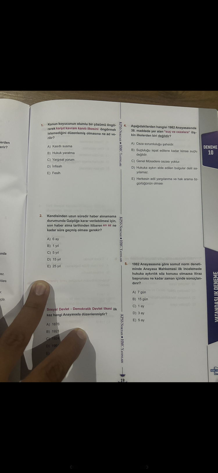 15 erli DİJİTAL (PDF) Vatandaşlık Denemesi ( Kitap Değil )