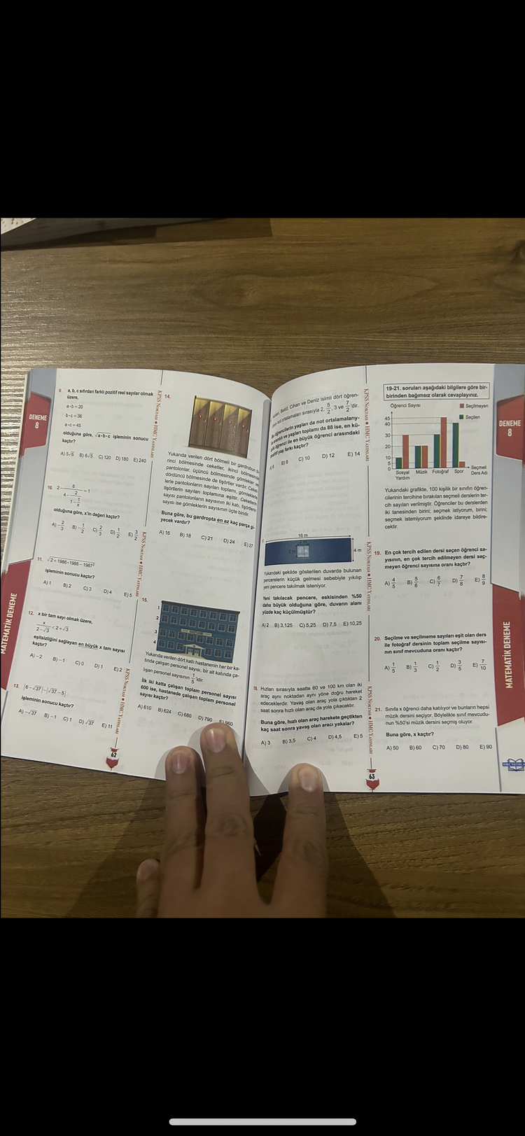 15 erli DİJİTAL (PDF) Matematik Denemesi ( Kitap Değil )