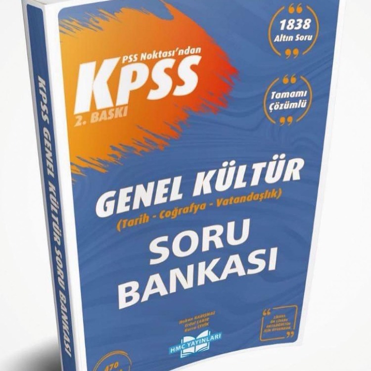 KPSS / AGS Genel Kültür Soru Bankası Tamamı Çözümlü PDF DİJİTAL ( Kitap Değil )