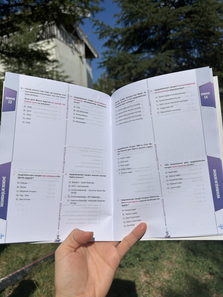 KPSS / AGS 15 erli Vatandaşlık Denemeleri PDF / DİJİTAL ( Kitap Değil )