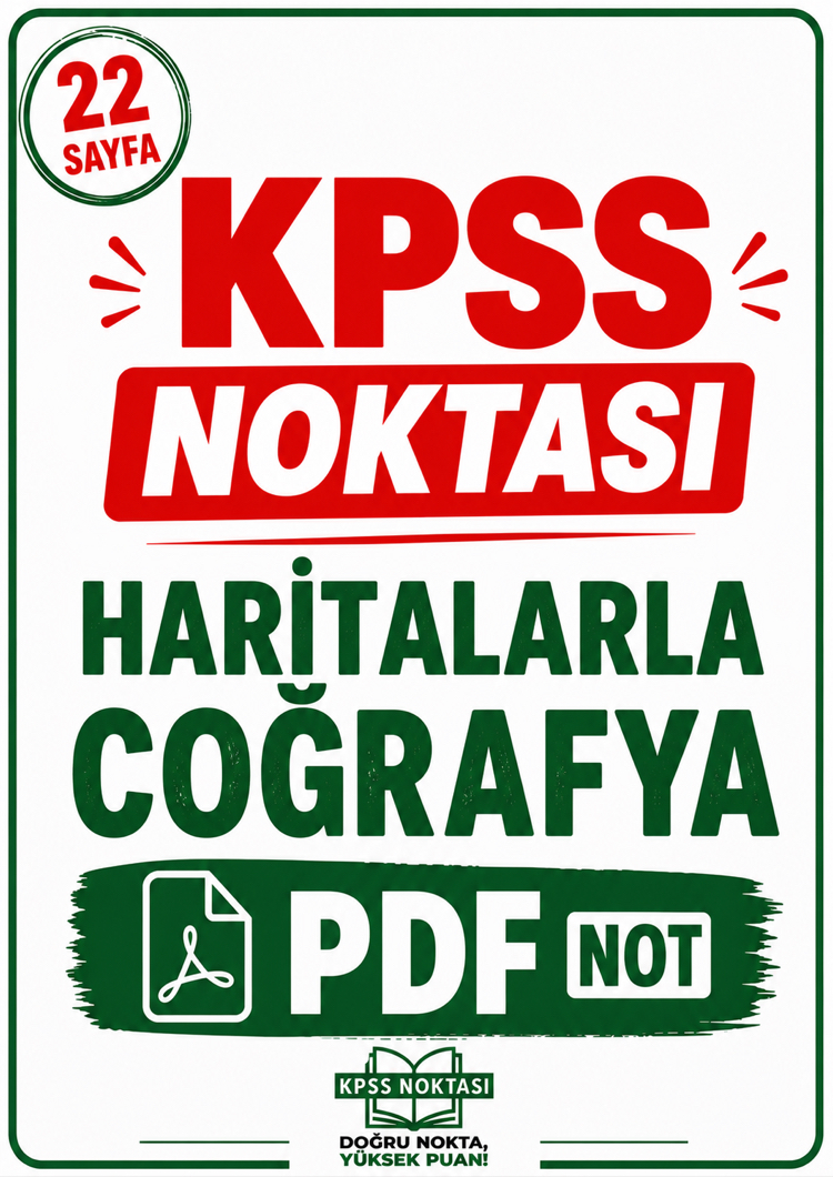 KPSS / AGS Haritalarla Coğrafya Pratik Konu Anlatımı PDF / DİJİTAL ( Kitap Değil )