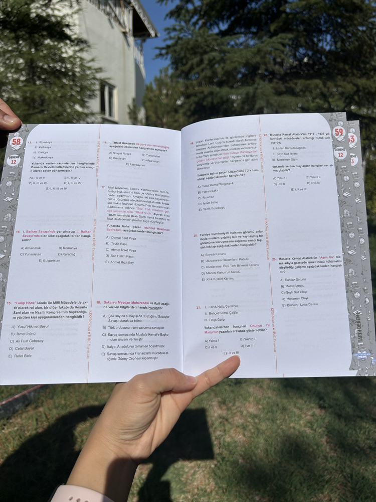 KPSS / AGS 15 Li Tarih Denemeleri PDF / DİJİTAL ( Kitap Değil )