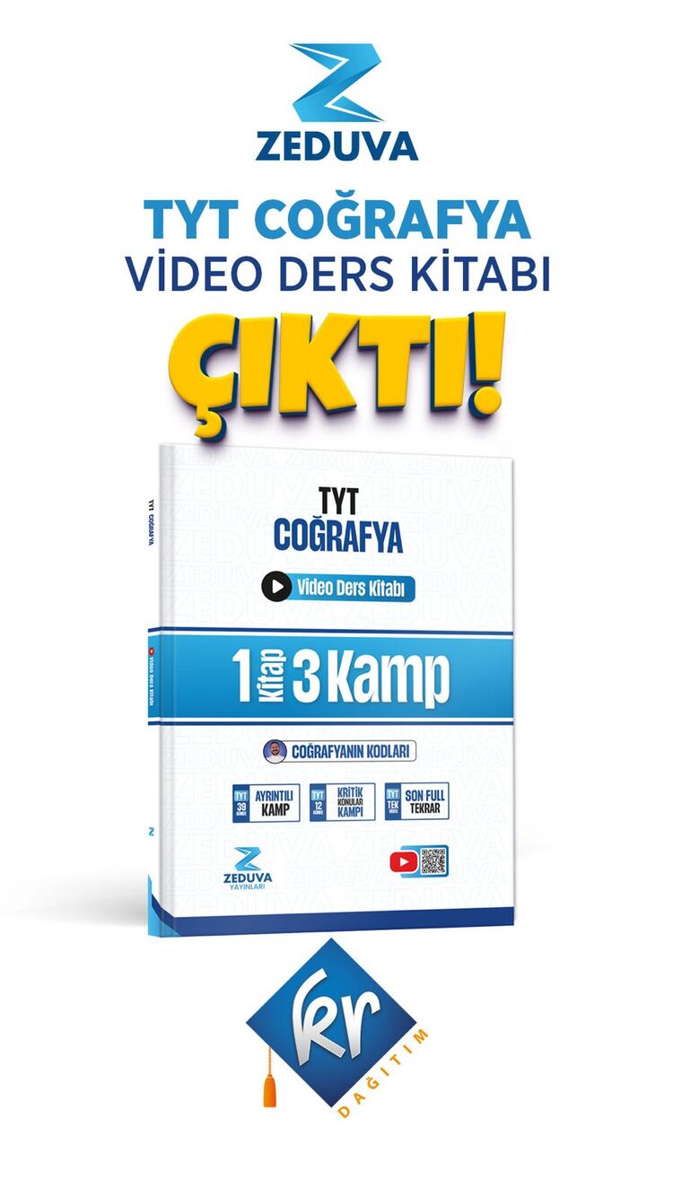 Zeduva Yayınları Coğrafyanın Kodları TYT Coğrafya 1 Kitap 3 Kamp Video