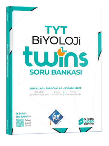 TYT Twins Biyoloji Soru Bankası KR Akademi Yayınları