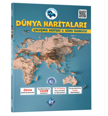 Coğrafyanın Kodları Dünya Haritaları Çalışma Defteri ve Soru Bankası
