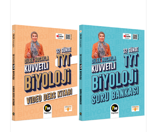 Dilek Hocayla 32 Günde TYT Biyoloji Video Ders Kitabı & Soru Bankası Seti