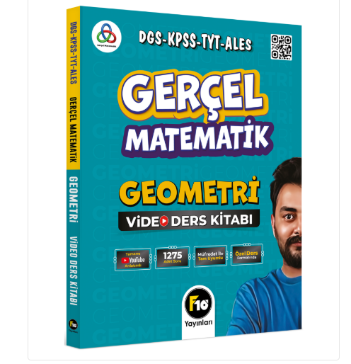 Gerçel Matematik DGS KPSS TYT ALES Geometri Video Ders Kitabı F10 Yayınları