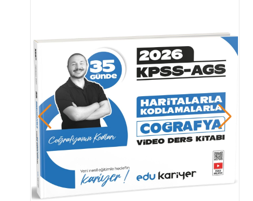 Edu Kariyer Coğrafyanın Kodları 2026 KPSS-AGS 35 Günde Haritalarla Kodlamalarla Coğrafya Vd