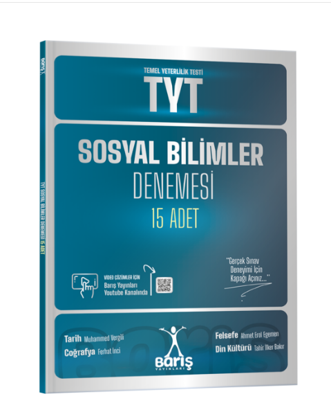 Barış Yayınları TYT Sosyal Bilimler Denemesi 15 Adet