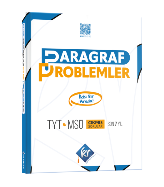 TYT-MSÜ Paragraf Problemler Son 7 Yıl Çıkmış Sorular KR Akademi Yayınları