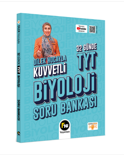 Dilek Hocayla 32 Günde TYT Biyoloji Soru Bankası F10 Yayınları
