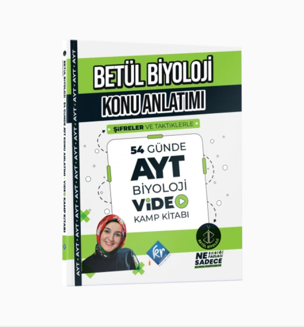 Betül Biyoloji Konu Anlatımı 54 Günde AYT Biyoloji Video Kamp Kitabı