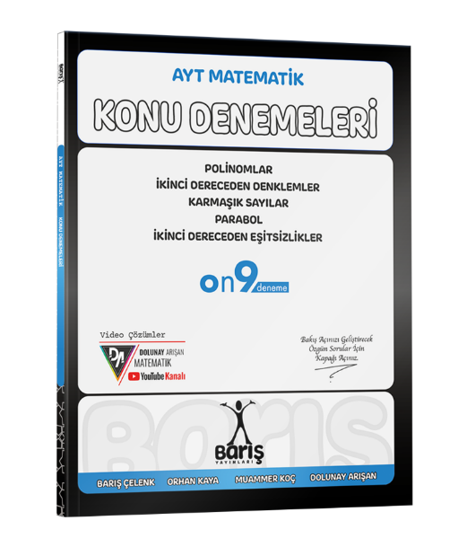 Barış Yayınları AYT Matematik Polinomlar 2.Der Denk- Eşitsizlikler Karmaşık Sayılar