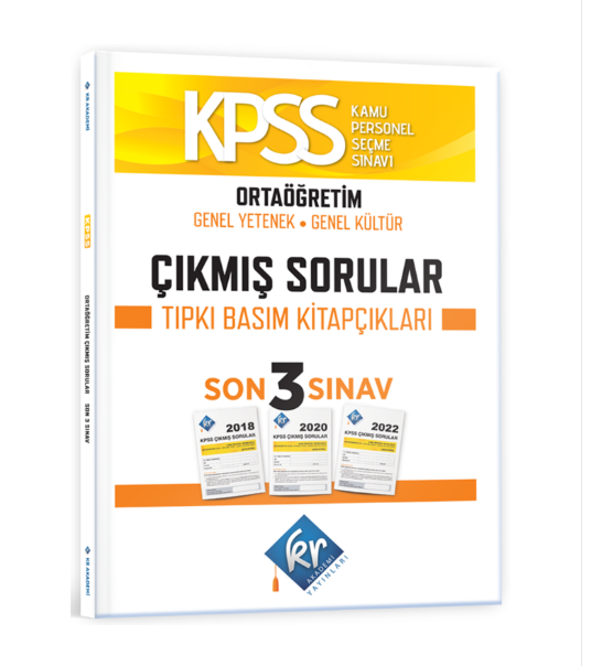 KPSS Ortaöğretim GK- GY Çıkmış Sorular Son 3 Sınav Tıpkı Basım Fasikülleri KR Ak