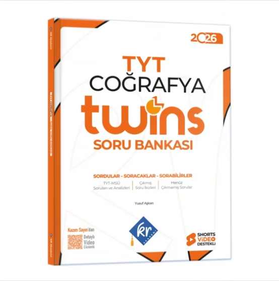 2026 TYT Twins Coğrafya Soru Bankası KR Akademi Yayınları