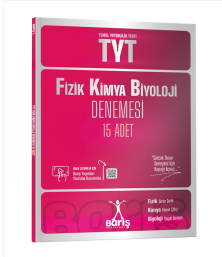 Barış Yayınları TYT Fizik Kimya Biyoloji FKB Denemesi 15 Adet