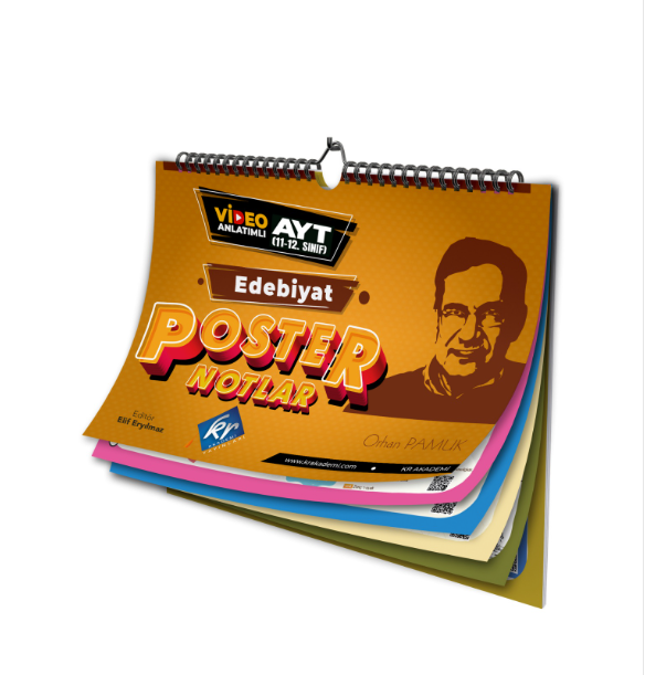 AYT Edebiyat Poster Notlar KR Akademi Yayınları
