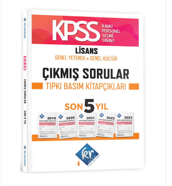 KPSS GK- GY Çıkmış Sorular Son 5 Yıl Tıpkı Basım Fasikülleri KR Akademi Yayınlar