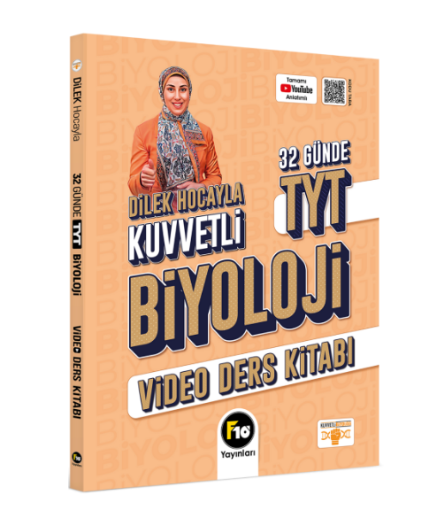 Dilek Hocayla 32 Günde TYT Biyoloji Video Ders Kitabı F10 Yayınları