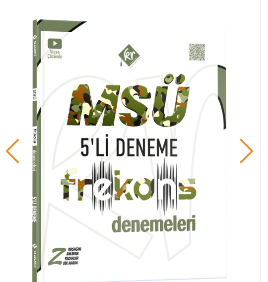 MSÜ 5'li Frekans Denemeleri KR Akademi Yayınları