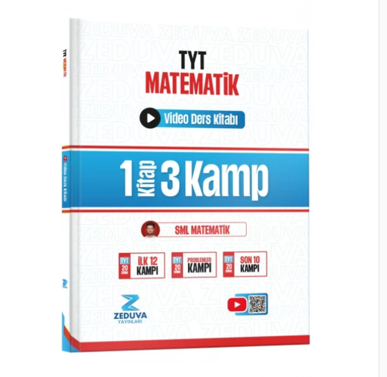 Zeduva Yayınları SML Matematik TYT Matematik 1 Kitap 3 Kamp Video Ders Kitabı