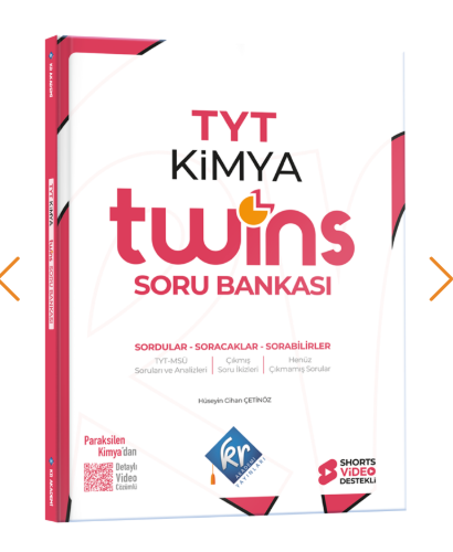 TYT Twins Kimya Soru Bankası KR Akademi Yayınları