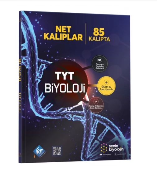 Senin Biyolojin Net Kalıplar TYT Biyoloji Konu Anlatımlı Soru Bankası KR Akademi Yayınları