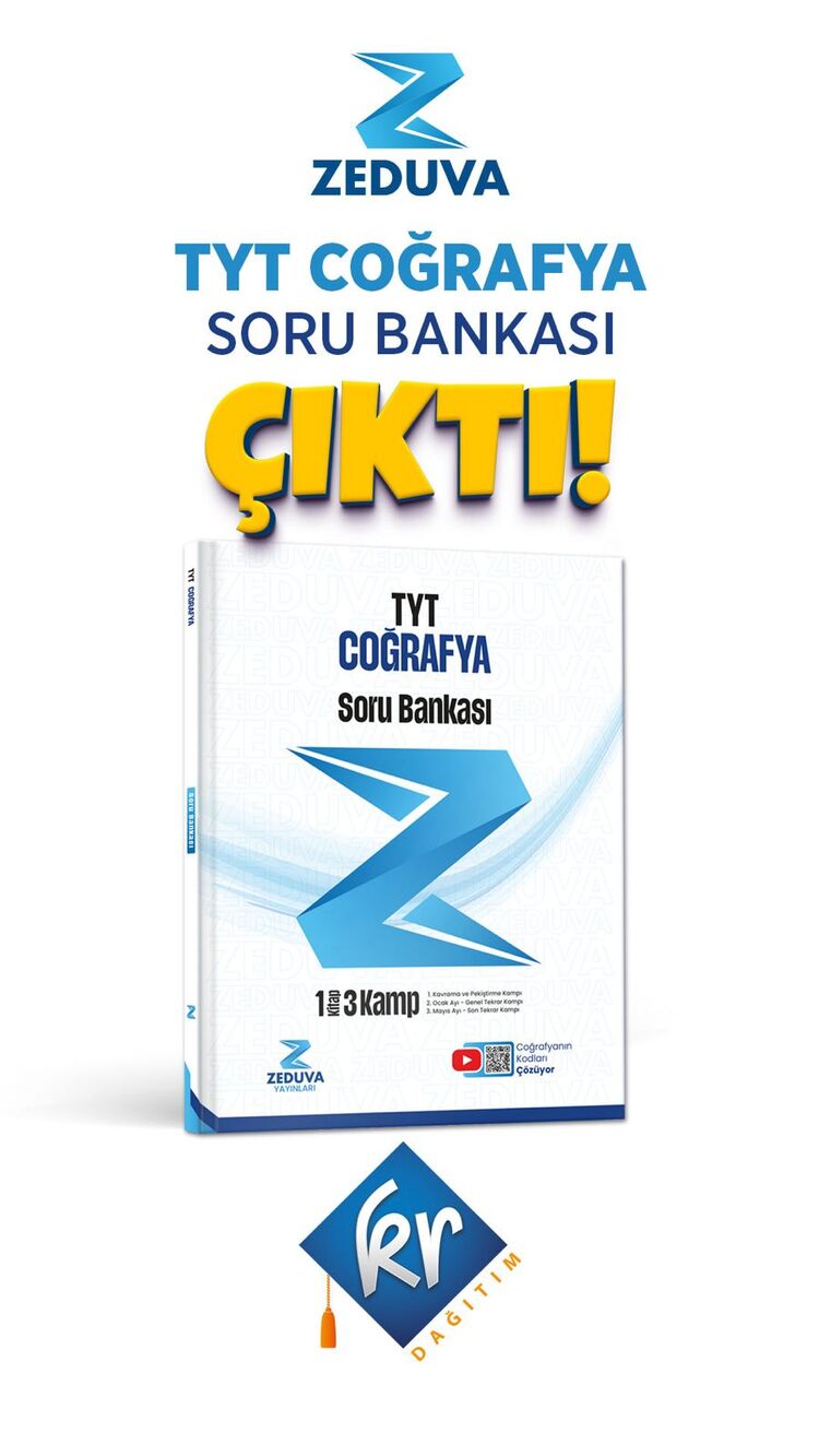 Zeduva Yayınları Coğrafyanın Kodları TYT Coğrafya 1 Kitap 3 Kamp Soru Bankası