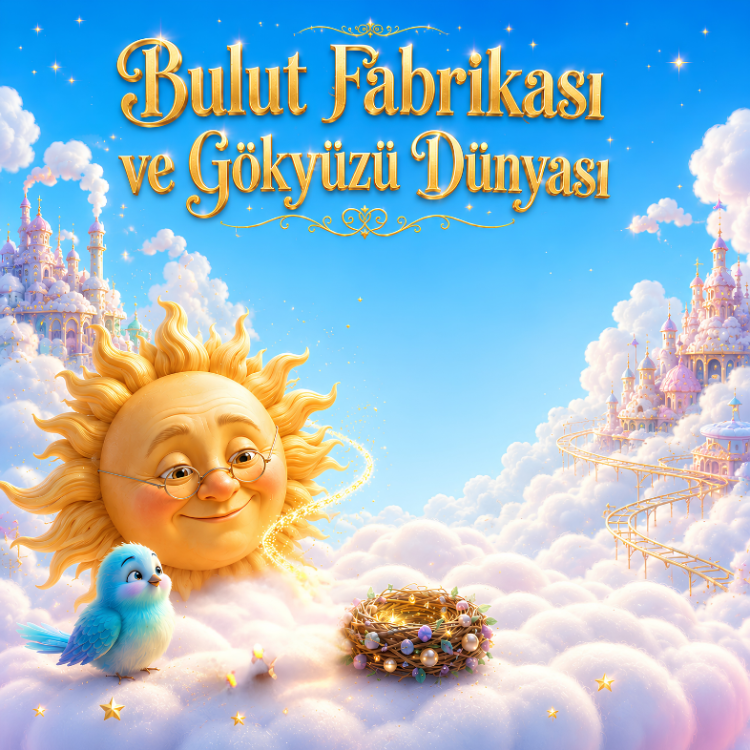 Bulut Fabrikası ve Gökyüzü Dünyası | Kişiye Özel Hikâye Kitabı