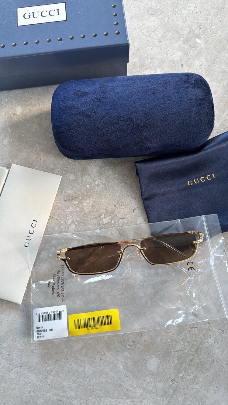 GUCCİ kahve cam ( Orıgınal )