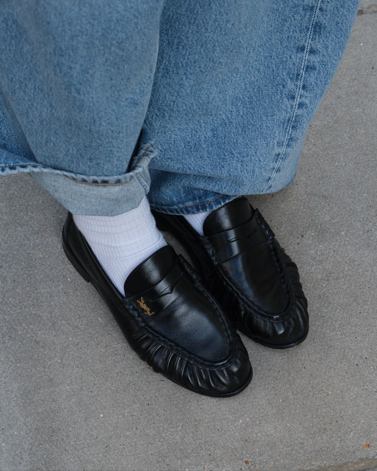 saint laurent loafers 2026 Black ( Premıum )