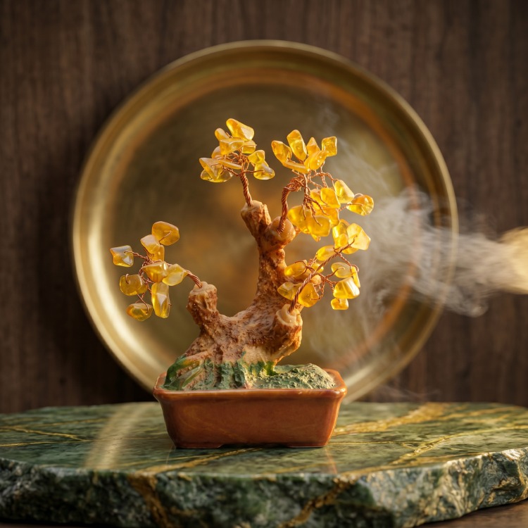 Sitrin Doğal Taş Ağaç