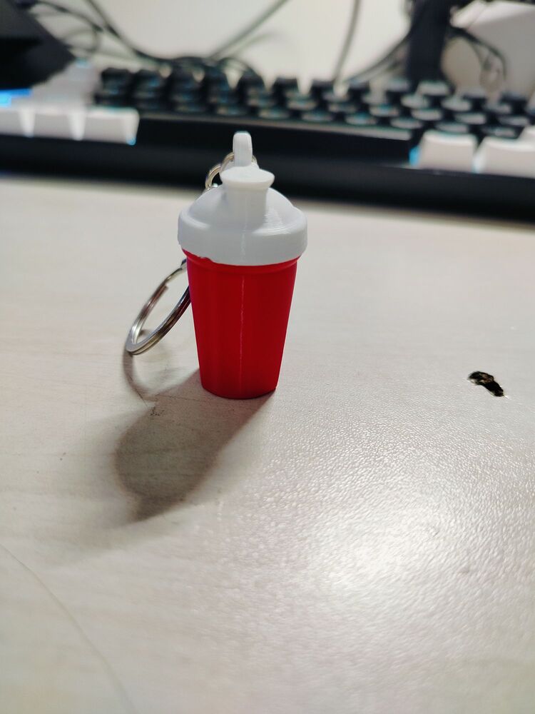 Sesli protein shaker anahtarlık